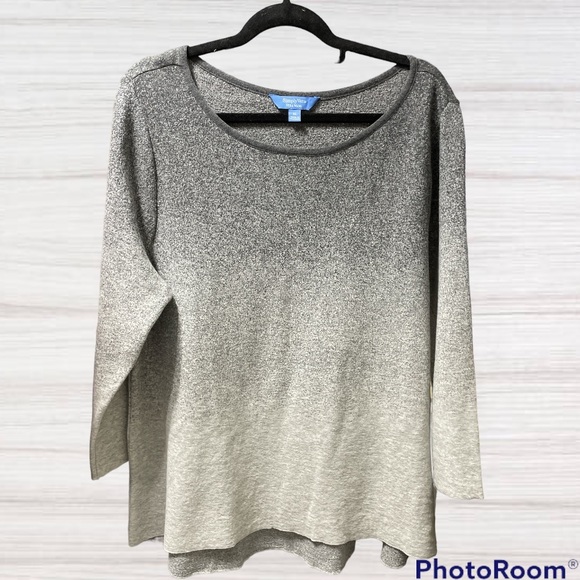 ❤️- 2 FOR $20--Simply Vera ---Vera Wang. Women's Ombre Top Size XL - Picture 1 of 8